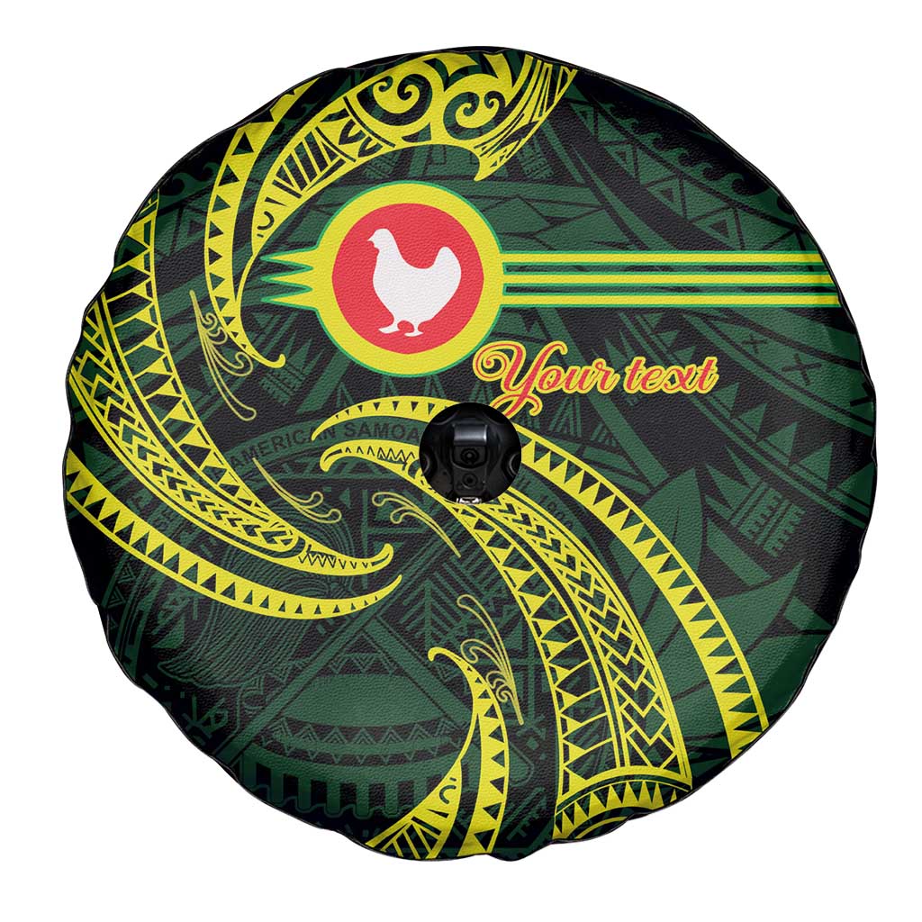 American Samoa Manua Cession Day Personalized Spare Tire Cover Polynesian Wave Style