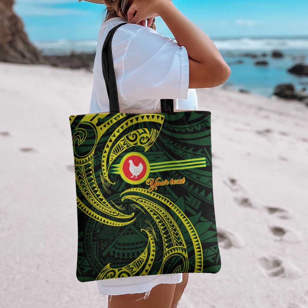 American Samoa Manua Cession Day Personalized Tote Bag Polynesian Wave Style - Polynesian Pride