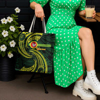 American Samoa Manua Cession Day Personalized Tote Bag Polynesian Wave Style - Polynesian Pride