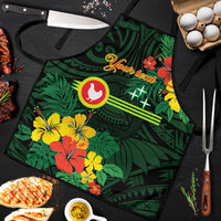 American Samoa Manu'atele Personalized Apron Manua Island Hibiscus Flowers - Polynesian Pride
