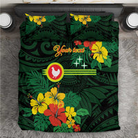 American Samoa Manu'atele Personalized Bedding Set Manua Island Hibiscus Flowers
