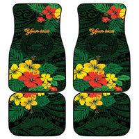 American Samoa Manu'atele Personalized Car Mats Manua Island Hibiscus Flowers LT9 - Polynesian Pride
