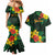 American Samoa Manu'atele Personalized Couples Matching Mermaid Dress and Hawaiian Shirt Manua Island Hibiscus Flowers