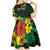 American Samoa Manu'atele Personalized Kid Short Sleeve Dress Manua Island Hibiscus Flowers
