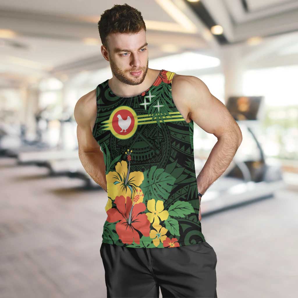 American Samoa Manu'atele Personalized Men Tank Top Manua Island Hibiscus Flowers