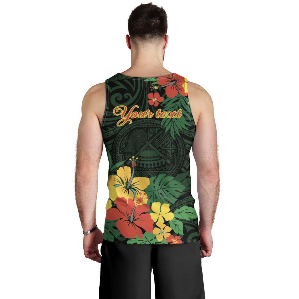 American Samoa Manu'atele Personalized Men Tank Top Manua Island Hibiscus Flowers