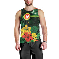 American Samoa Manu'atele Personalized Men Tank Top Manua Island Hibiscus Flowers