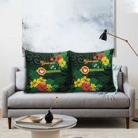 American Samoa Manu'atele Personalized Pillow Cover Manua Island Hibiscus Flowers - Polynesian Pride
