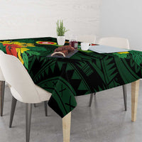 American Samoa Manu'atele Personalized Tablecloth Manua Island Hibiscus Flowers
