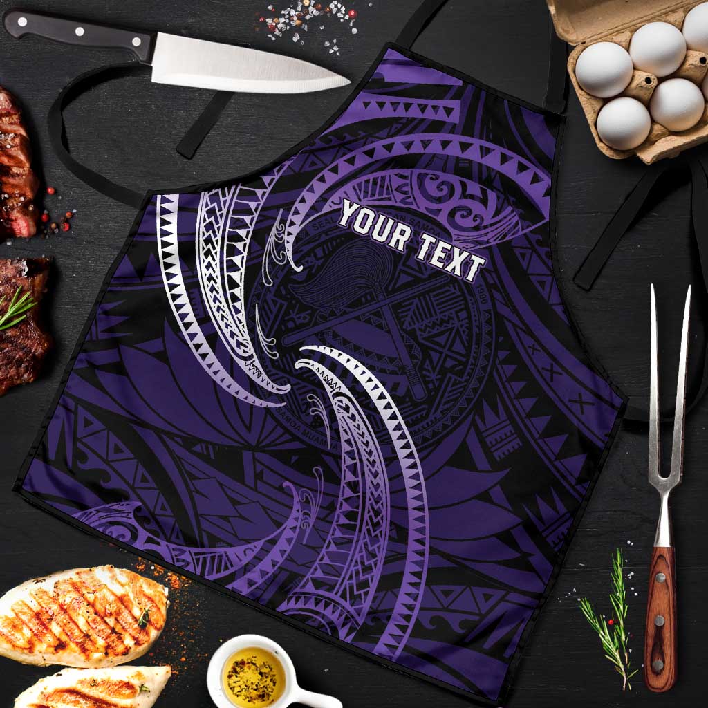 Manua Segaula American Samoa High School Personalized Apron Polynesian Wave Style - Polynesian Pride