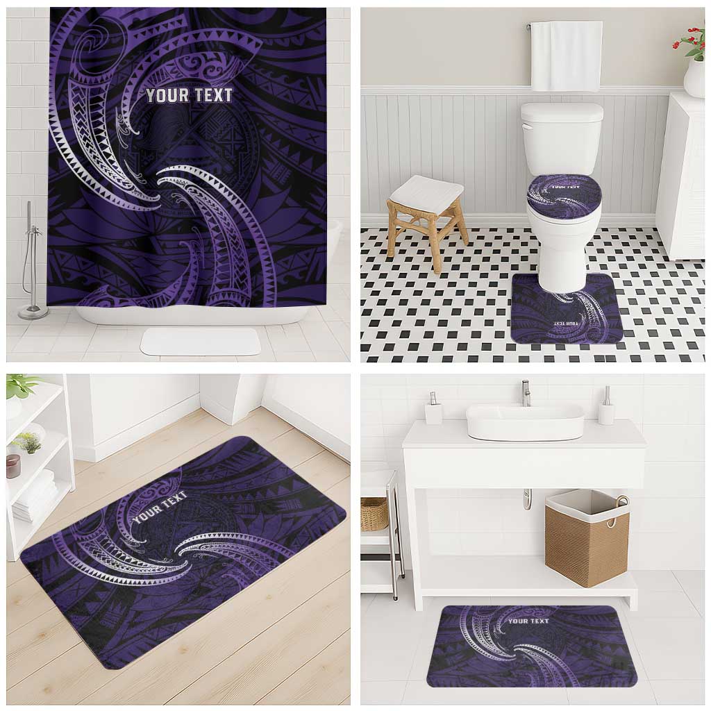 Manua Segaula American Samoa High School Personalized Bathroom Set Polynesian Wave Style - Polynesian Pride