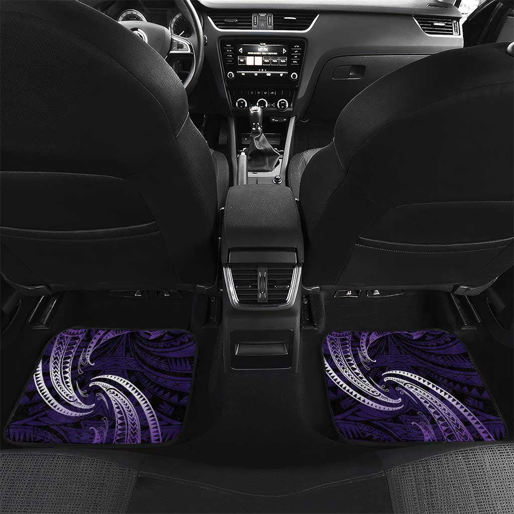 Manua Segaula American Samoa High School Personalized Car Mats Polynesian Wave Style
