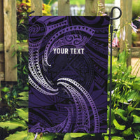 Manua Segaula American Samoa High School Personalized Garden Flag Polynesian Wave Style