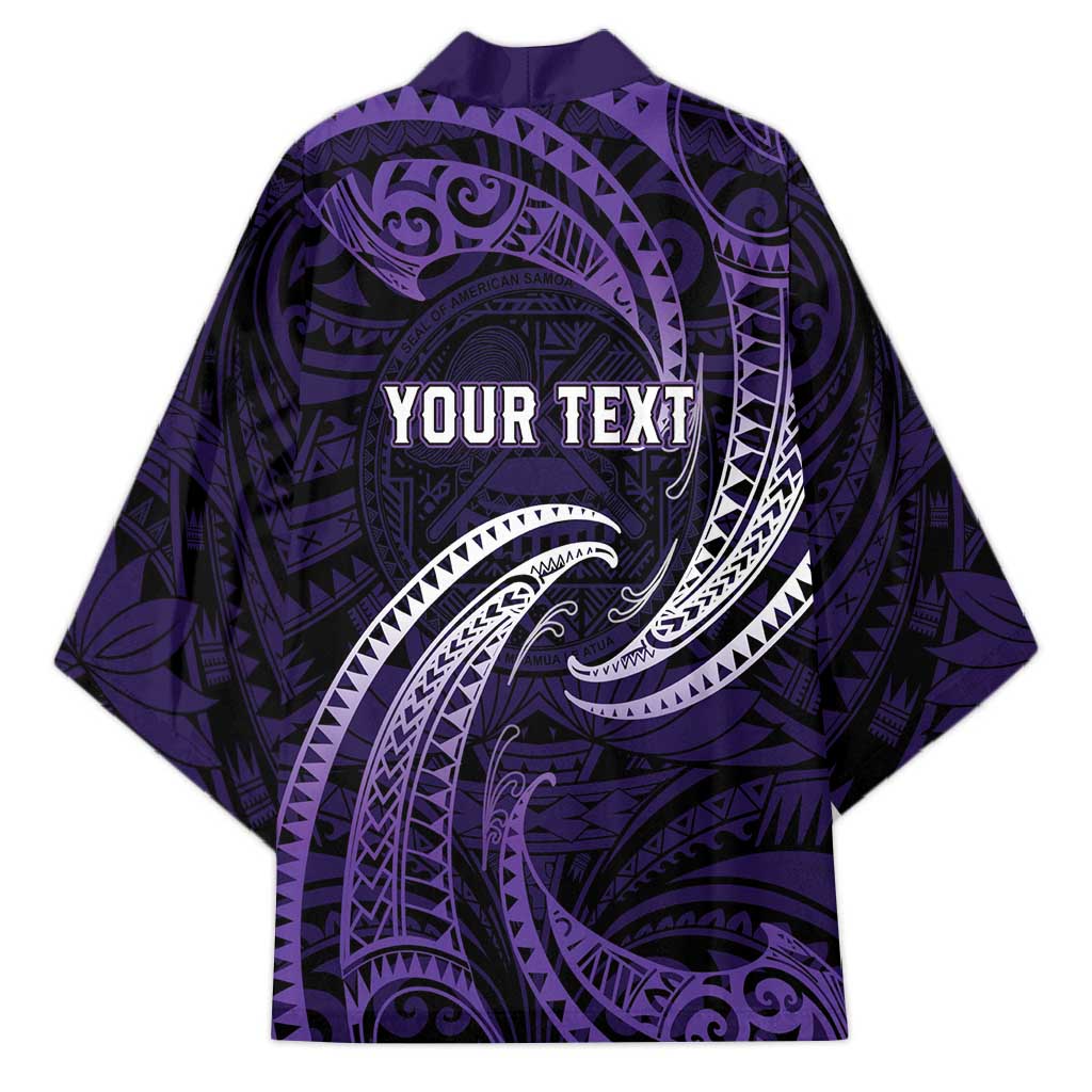 Manua Segaula American Samoa High School Personalized Kimono Polynesian Wave Style - Polynesian Pride