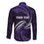 Manua Segaula American Samoa High School Personalized Long Sleeve Button Shirt Polynesian Wave Style