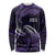 Manua Segaula American Samoa High School Personalized Long Sleeve Shirt Polynesian Wave Style