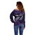 Manua Segaula American Samoa High School Personalized Off Shoulder Sweater Polynesian Wave Style
