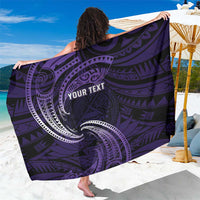 Manua Segaula American Samoa High School Personalized Sarong Polynesian Wave Style
