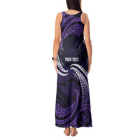 Manua Segaula American Samoa High School Personalized Tank Maxi Dress Polynesian Wave Style