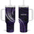 Manua Segaula American Samoa High School Personalized Tumbler With Handle Polynesian Wave Style