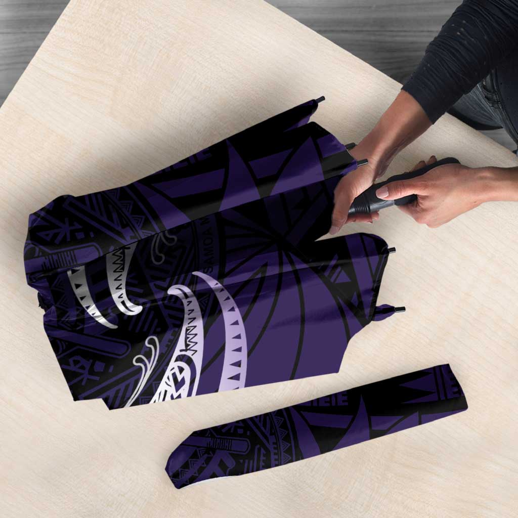 Manua Segaula American Samoa High School Personalized Umbrella Polynesian Wave Style - Polynesian Pride