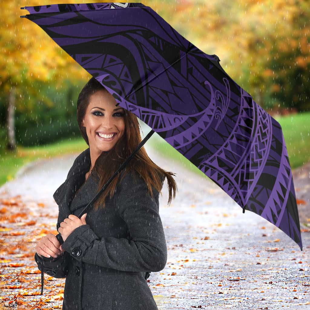 Manua Segaula American Samoa High School Personalized Umbrella Polynesian Wave Style - Polynesian Pride