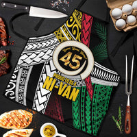 Ni-Van Vanuatu 45th Yumi Yumi Yumi Apron Vanuatuan Boar Tusk Polynesian Pattern - Polynesian Pride