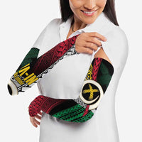 Ni-Van Vanuatu 45th Yumi Yumi Yumi Arm Sleeves Vanuatuan Boar Tusk Polynesian Pattern - Polynesian Pride