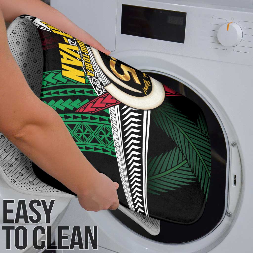 Ni-Van Vanuatu 45th Yumi Yumi Yumi Bathroom Set Vanuatuan Boar Tusk Polynesian Pattern - Polynesian Pride