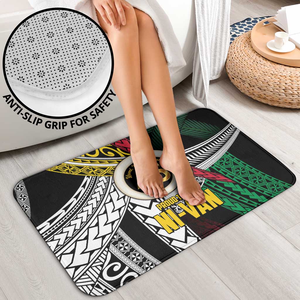 Ni-Van Vanuatu 45th Yumi Yumi Yumi Bathroom Set Vanuatuan Boar Tusk Polynesian Pattern - Polynesian Pride
