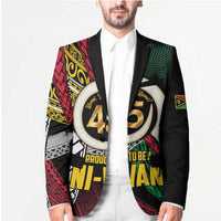 Ni-Van Vanuatu 45th Yumi Yumi Yumi Blazer Vanuatuan Boar Tusk Polynesian Pattern - Polynesian Pride