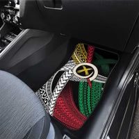 Ni-Van Vanuatu 45th Yumi Yumi Yumi Car Mats Vanuatuan Boar Tusk Polynesian Pattern