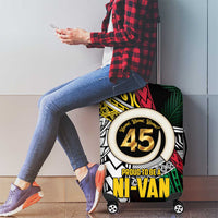 Ni-Van Vanuatu 45th Yumi Yumi Yumi Luggage Cover Vanuatuan Boar Tusk Polynesian Pattern