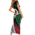Ni-Van Vanuatu 45th Yumi Yumi Yumi Short Sleeve Bodycon Dress Vanuatuan Boar Tusk Polynesian Pattern