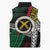 Ni-Van Vanuatu 45th Yumi Yumi Yumi Sleeveless Puffer Jacket Vanuatuan Boar Tusk Polynesian Pattern - Polynesian Pride