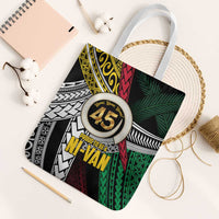 Ni-Van Vanuatu 45th Yumi Yumi Yumi Tote Bag Vanuatuan Boar Tusk Polynesian Pattern - Polynesian Pride