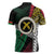 Ni-Van Vanuatu 45th Yumi Yumi Yumi Zipper Polo Shirt Vanuatuan Boar Tusk Polynesian Pattern - Polynesian Pride