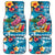 Hawaiian Flamingo Hibiscus Personalised Car Mats Blue Summer Tropical Flowers - Polynesian Pride