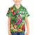 Hawaiian Flamingo Hibiscus Personalised Kid Hawaiian Shirt Green Summer Tropical Flowers - Polynesian Pride