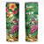 Hawaiian Flamingo Hibiscus Personalised Skinny Tumbler Green Summer Tropical Flowers - Polynesian Pride