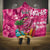 Hawaiian Flamingo Hibiscus Personalised Hooded Blanket Pink Summer Tropical Flowers - Polynesian Pride