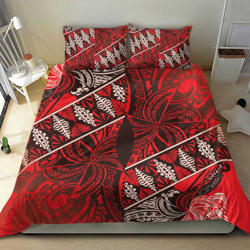 Vintage Ngatu Tribal Tonga Pattern Bedding Set - Polynesian Pride