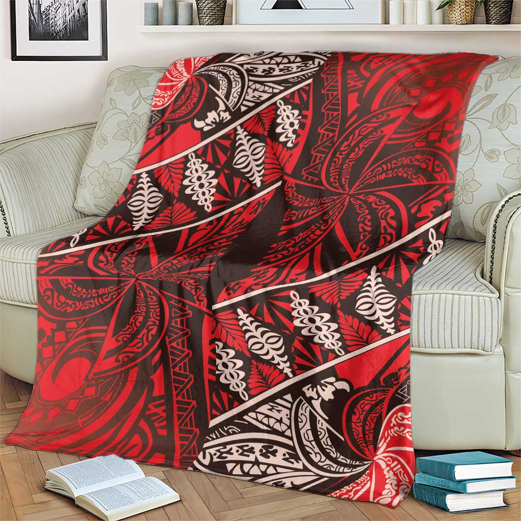 Vintage Ngatu Tribal Tonga Pattern Blanket - Polynesian Pride
