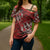 Vintage Ngatu Tribal Tonga Pattern Cross Shoulder Shirt - Polynesian Pride