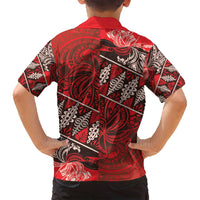 Vintage Ngatu Tribal Tonga Pattern Family Matching Long Sleeve Bodycon Dress and Hawaiian Shirt - Polynesian Pride