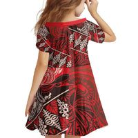 Vintage Ngatu Tribal Tonga Pattern Family Matching Long Sleeve Bodycon Dress and Hawaiian Shirt - Polynesian Pride