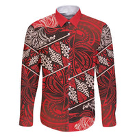 Vintage Ngatu Tribal Tonga Pattern Family Matching Puletasi and Hawaiian Shirt - Polynesian Pride