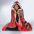 Vintage Ngatu Tribal Tonga Pattern Hooded Blanket - Polynesian Pride