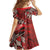 Vintage Ngatu Tribal Tonga Pattern Kid Short Sleeve Dress - Polynesian Pride