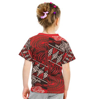 Vintage Ngatu Tribal Tonga Pattern Kid T Shirt LT9 - Polynesian Pride